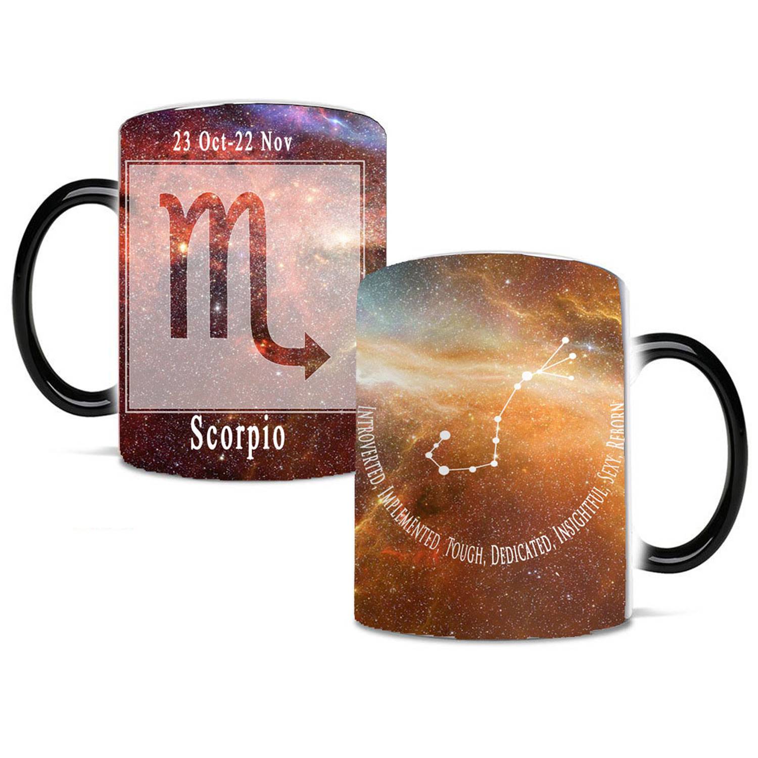 12oz Color-Changing Ceramic Zodiac Mug – Star Sign Cup 9