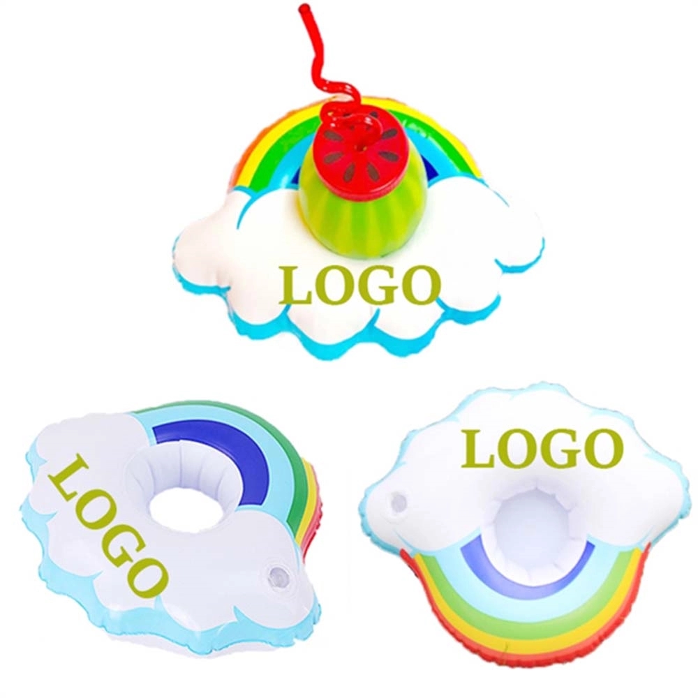 Inflatable Rainbow Cloud Drink Holder 4