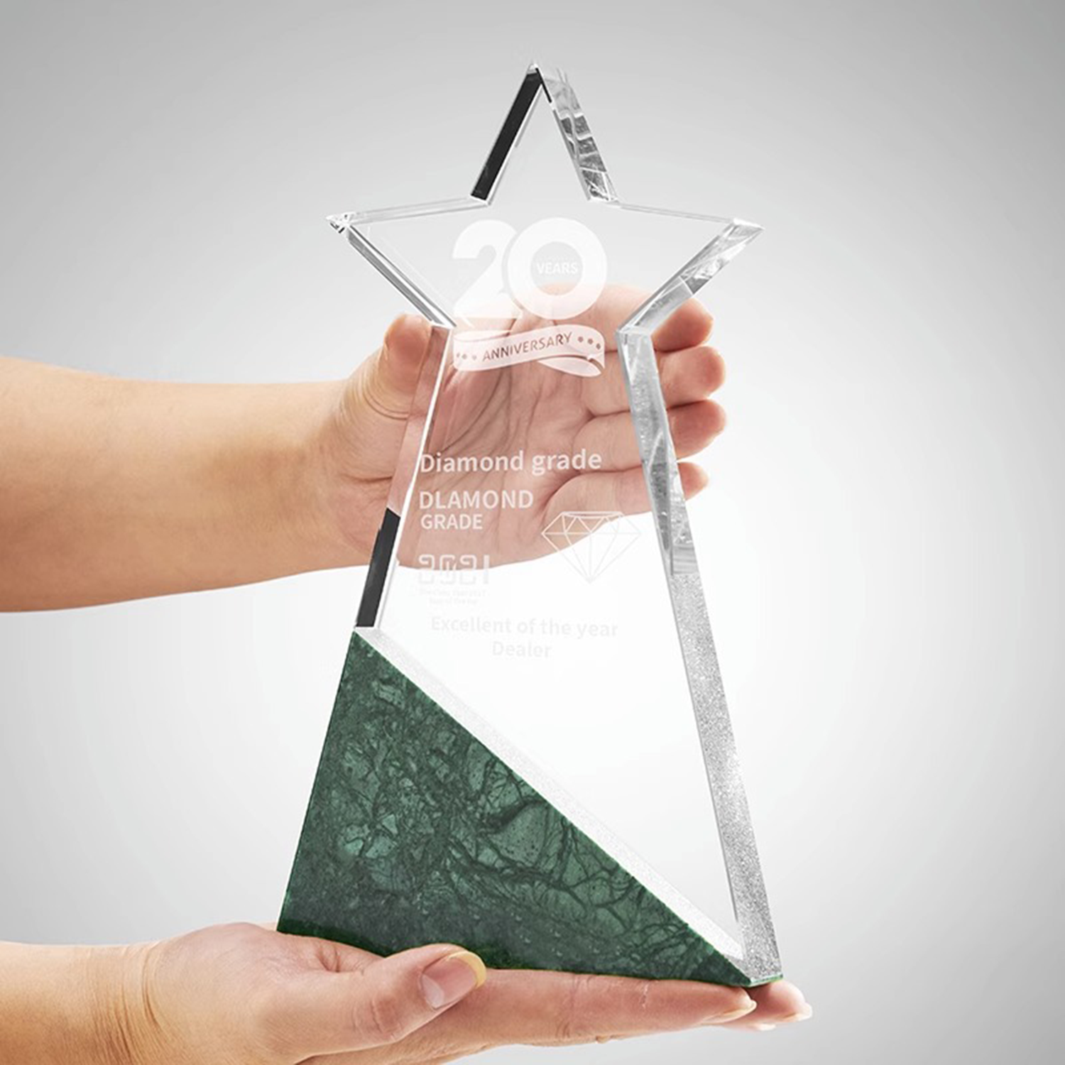 Customized Marble Crystal Trophy 5