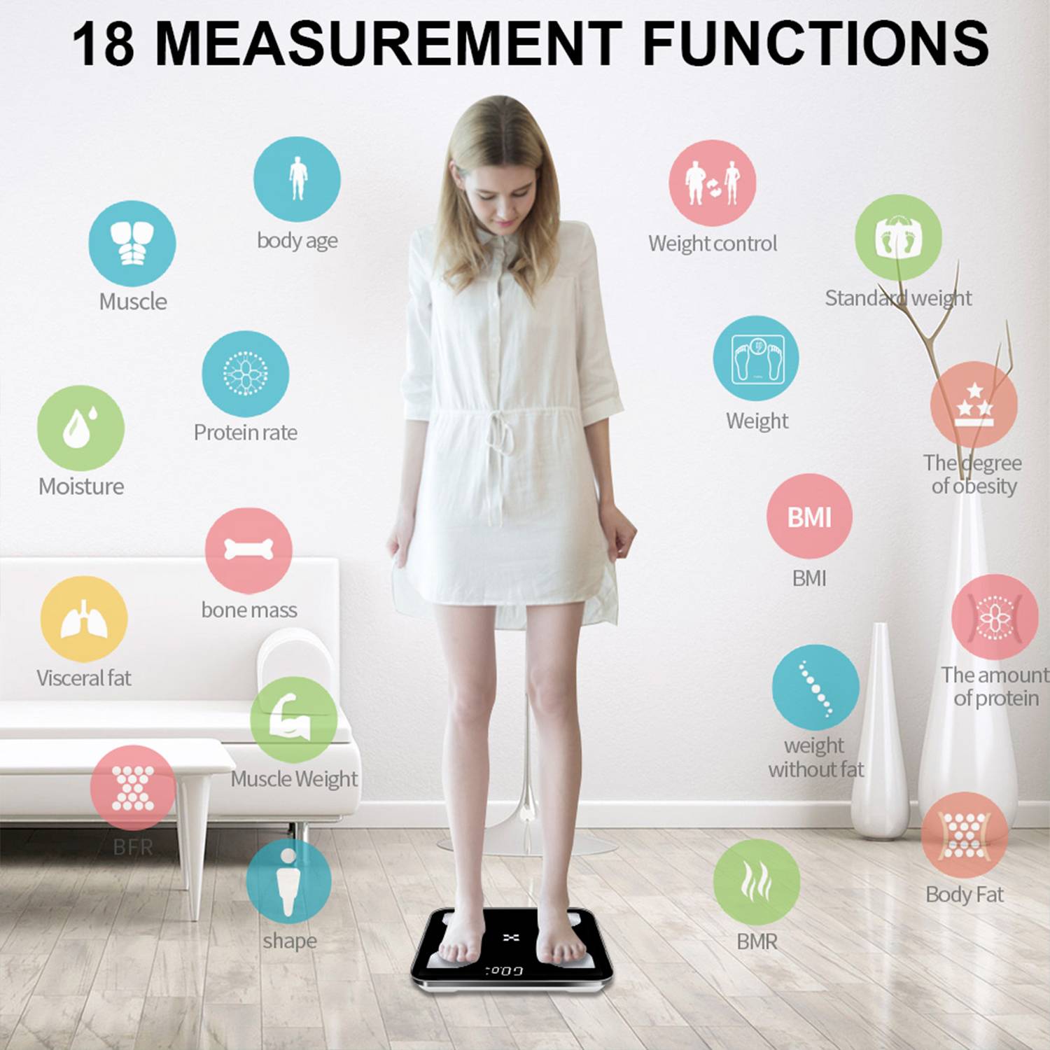 Bluetooth Body Fat Scale 9