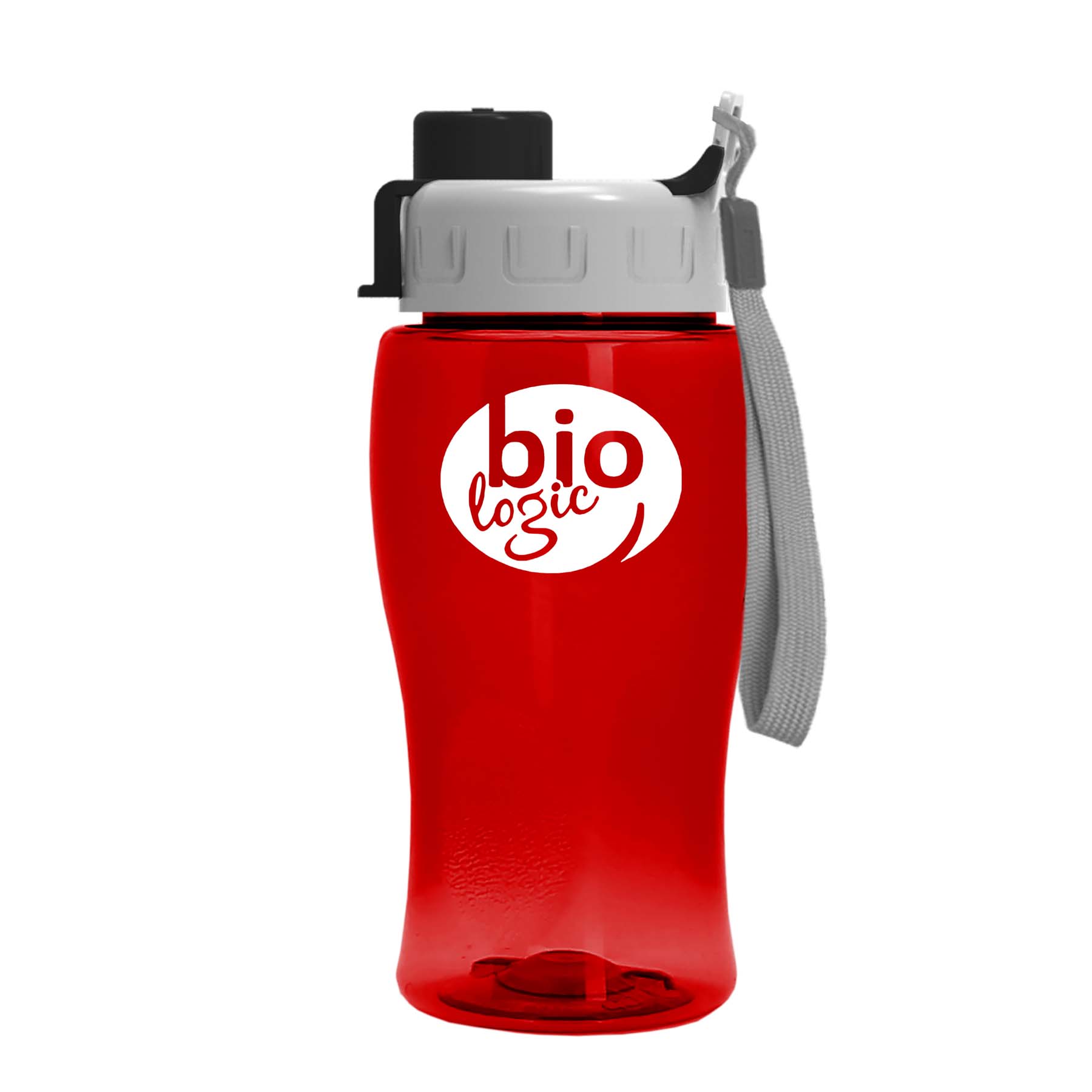 Poly-Pure Jr. - 18 oz. Transparent Bottle with Quick Snap 5