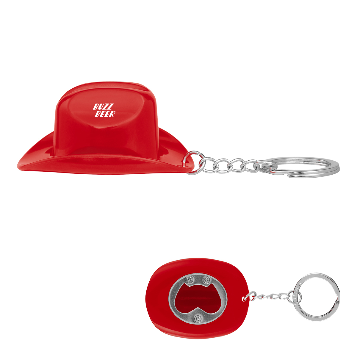 Cowboy Hat Bottle Opener Keychain 3