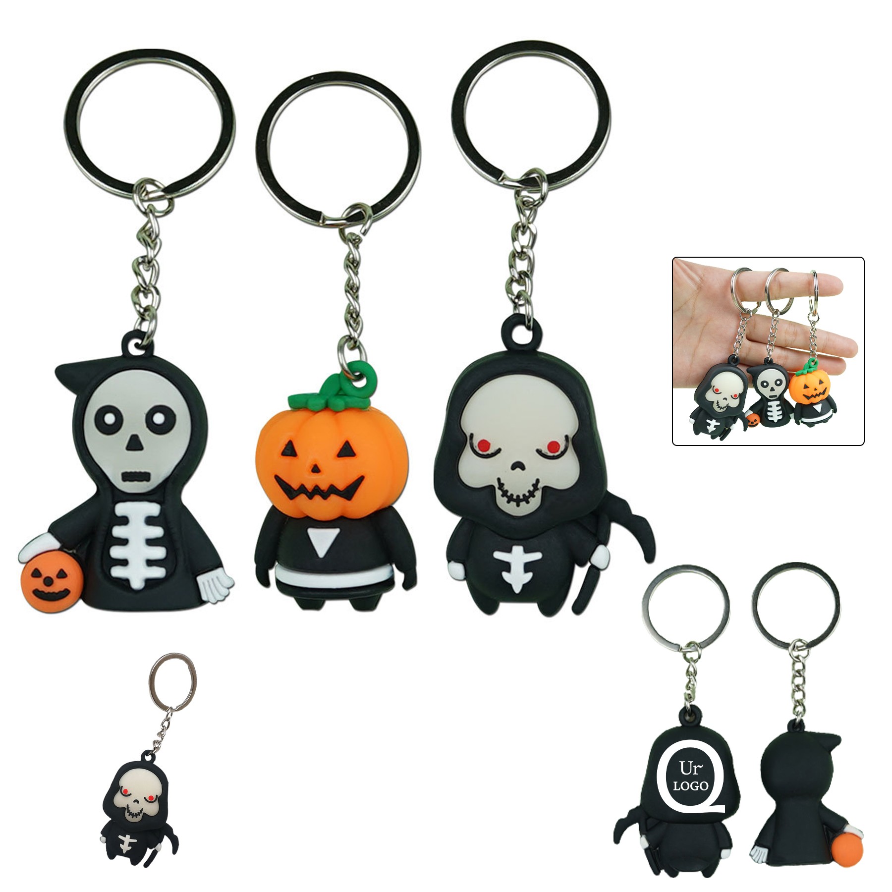 Pvc Halloween Keychain