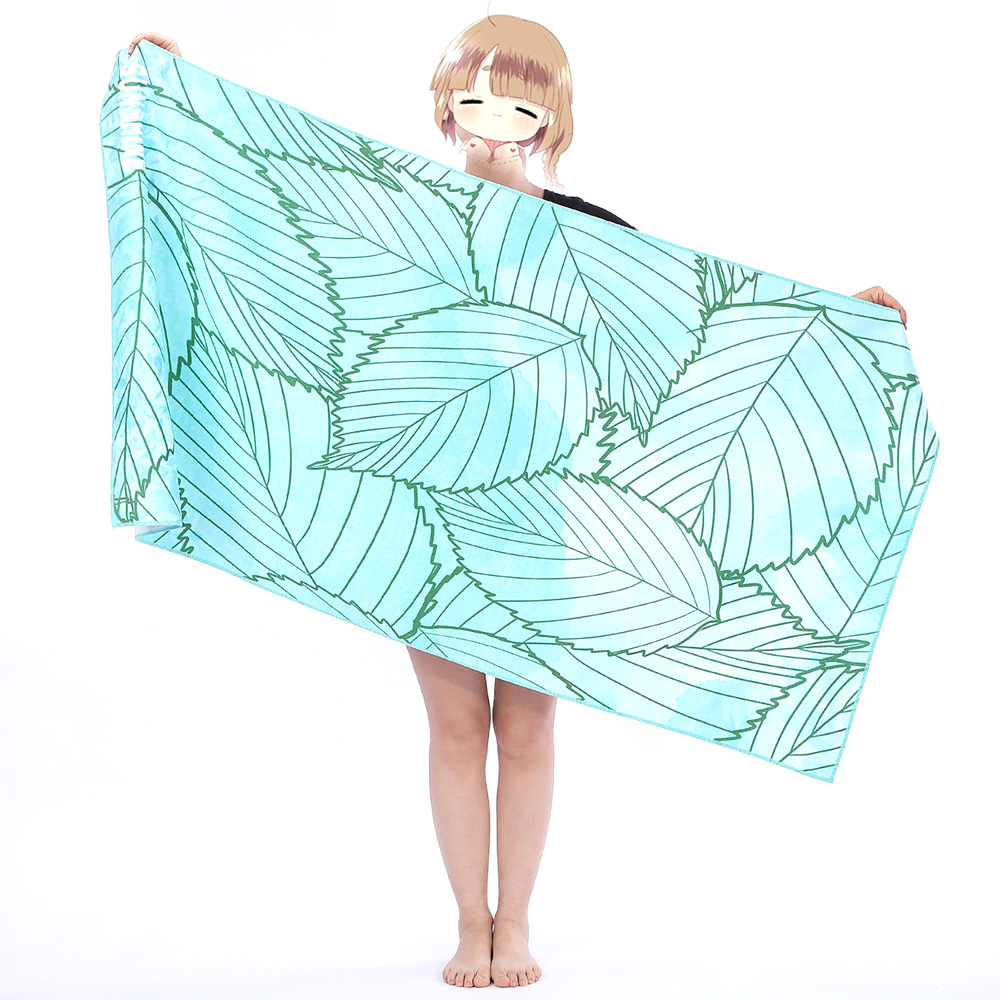 Full color print 59'' x 29'' 260g beach towel