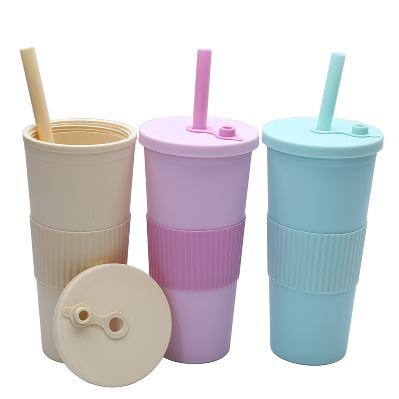24oz Insulated Cup With Straw 1
