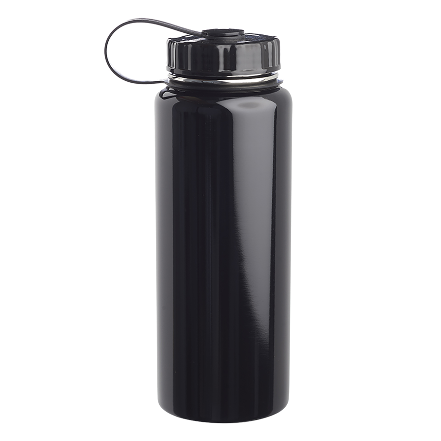 Stainless Steel Water Flask - Attached Lid, 34 oz. 5