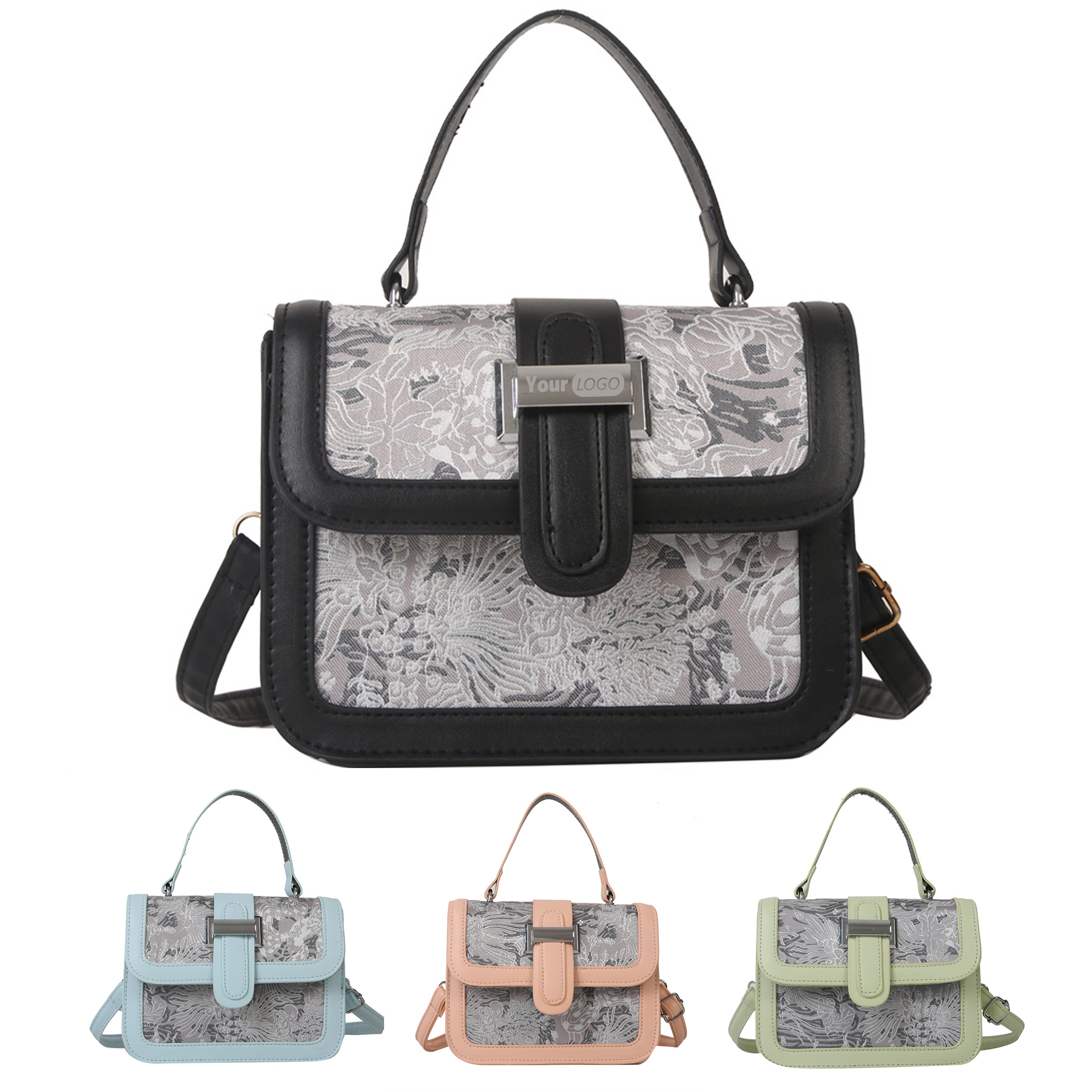 PU Simple and stylish shoulder cross-body bag 1