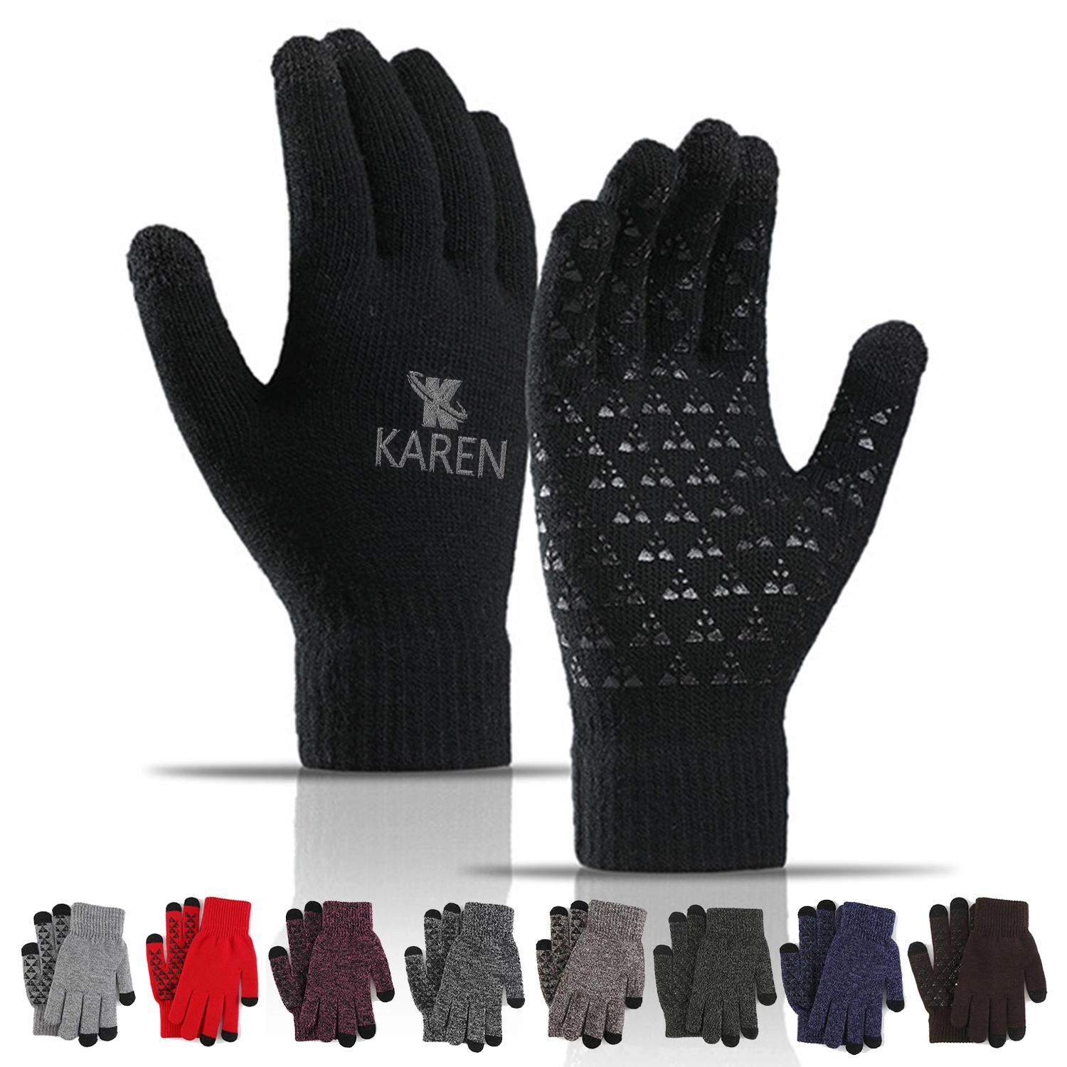 Winter Knit Touchscreen Gloves 1