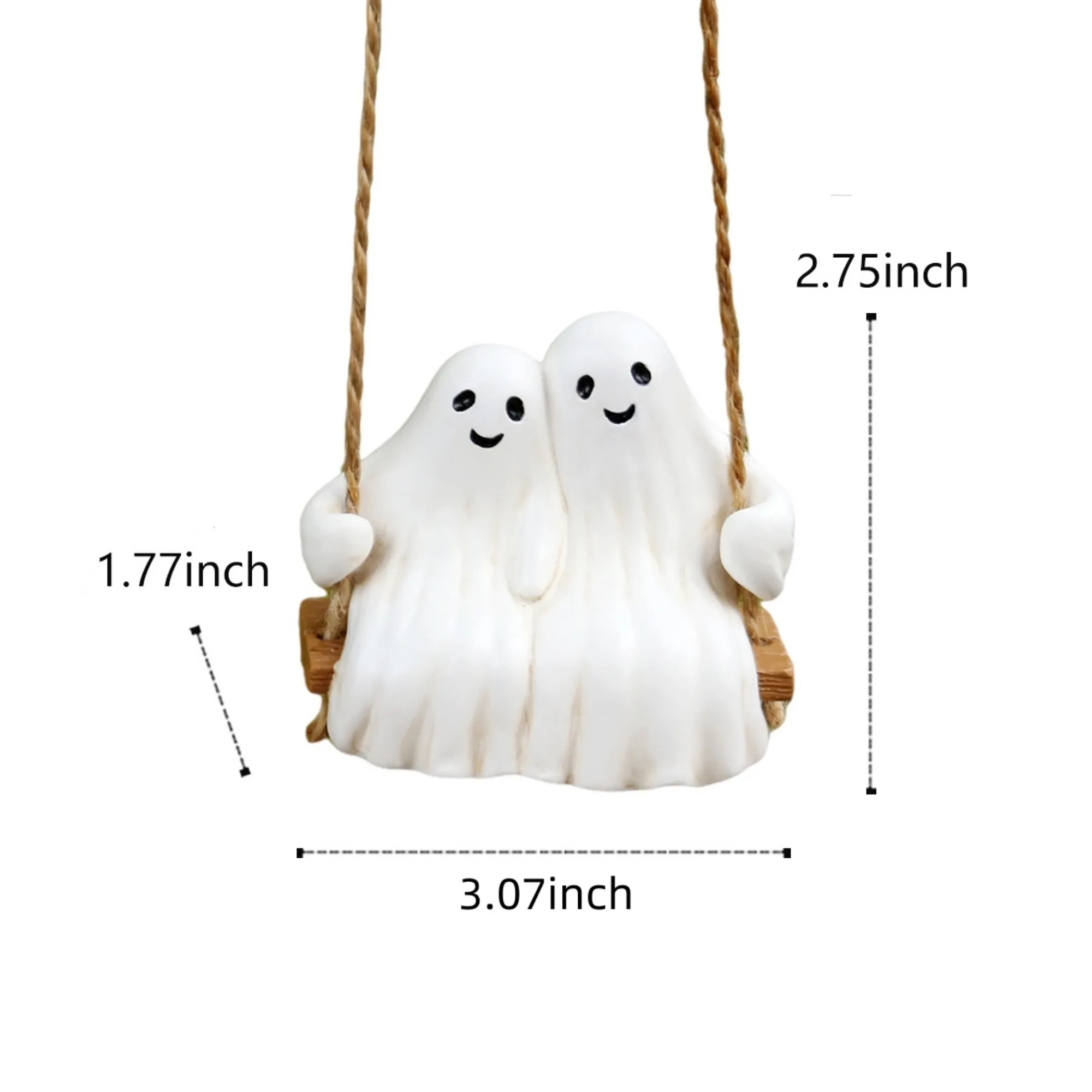 Cute Ghost Halloween Ornament 3