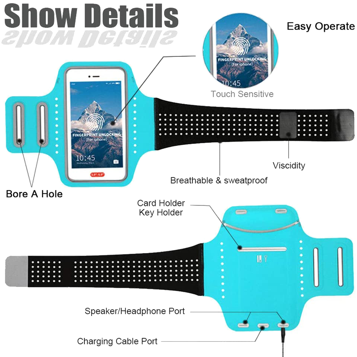 Touchscreen Sports Arm Bag 4