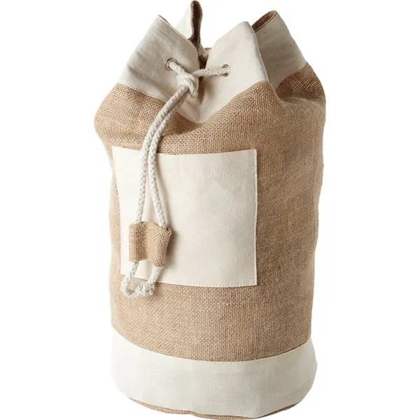 Custom Jute Cotton Duffel Bag 2