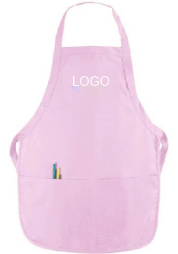 Cotton Kids bib apron with 2 pockets 4
