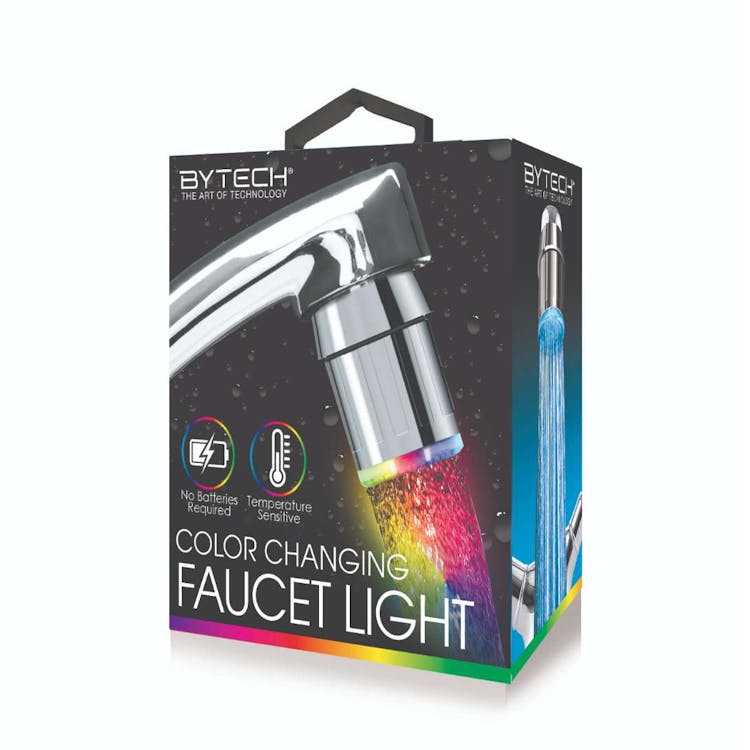 Color Changing Faucet LED Light - Silver 2