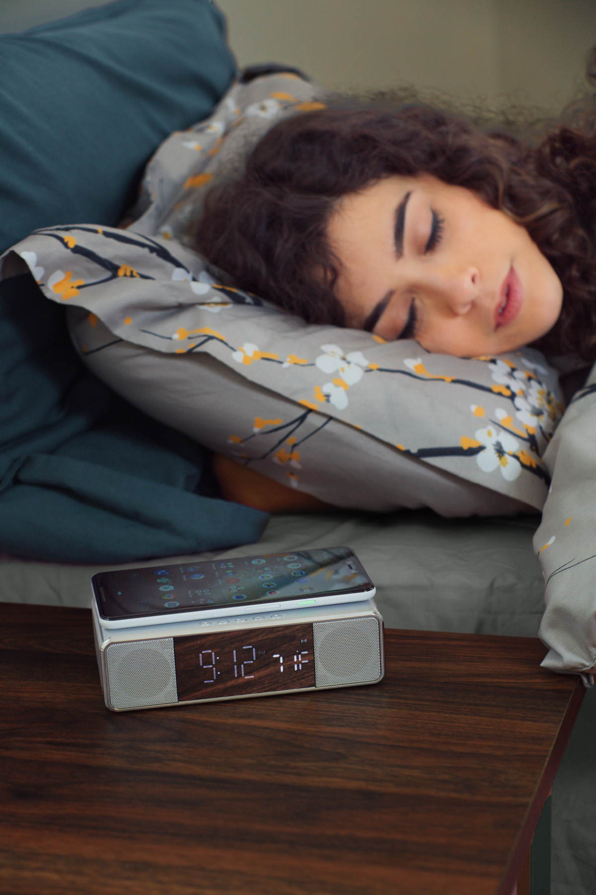 Mystic Alarm Clock with Wireless Speaker & Wireless Charger 5