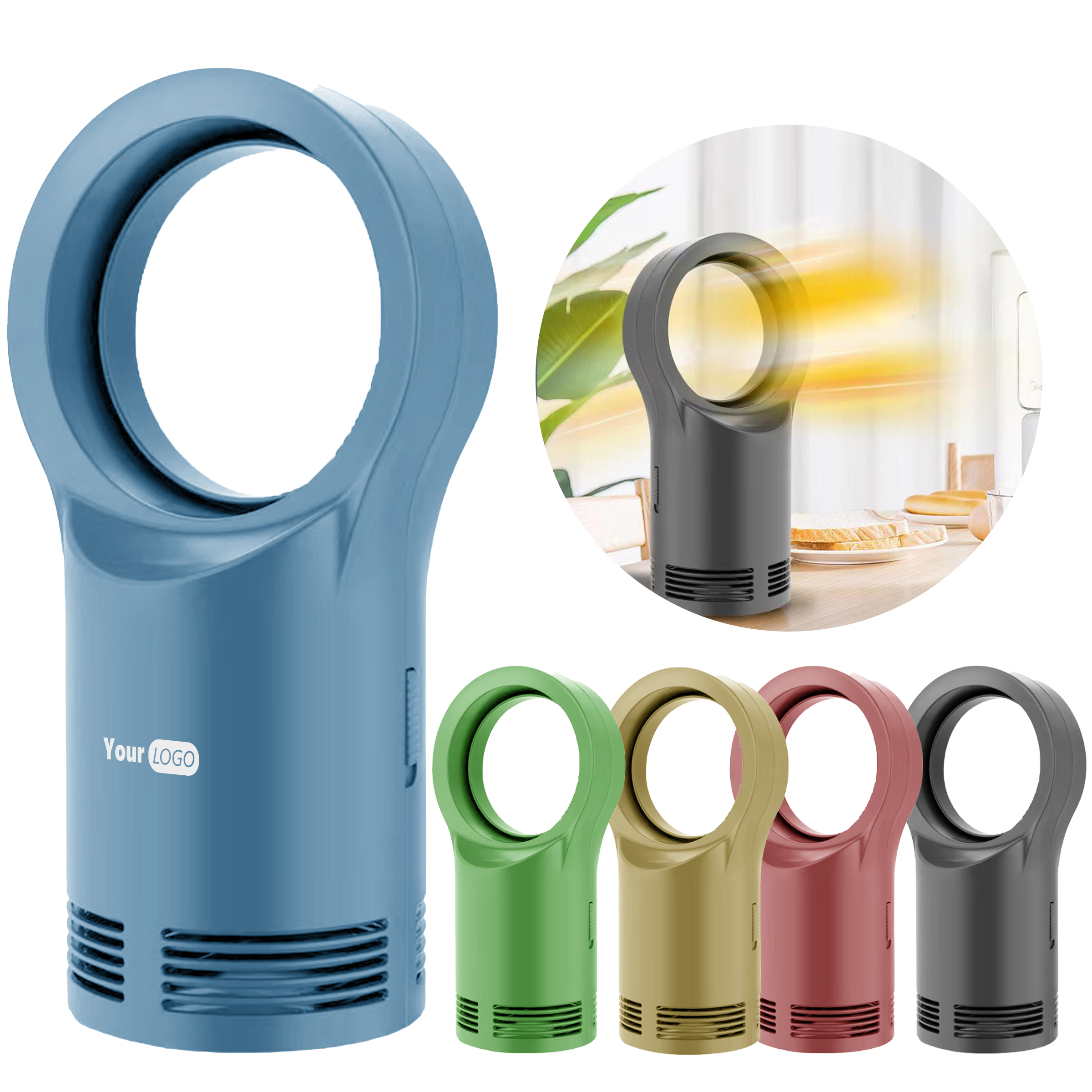 Abs Mini Bladeless Heater Fan 1