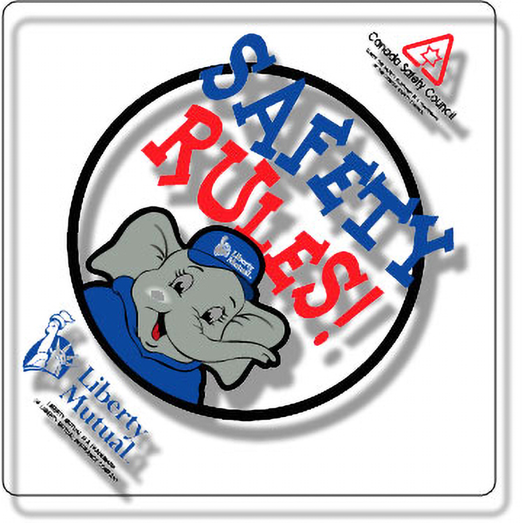 Clear Gloss Polypropylene Roll Labels Stock Square (3.5"x3.5")