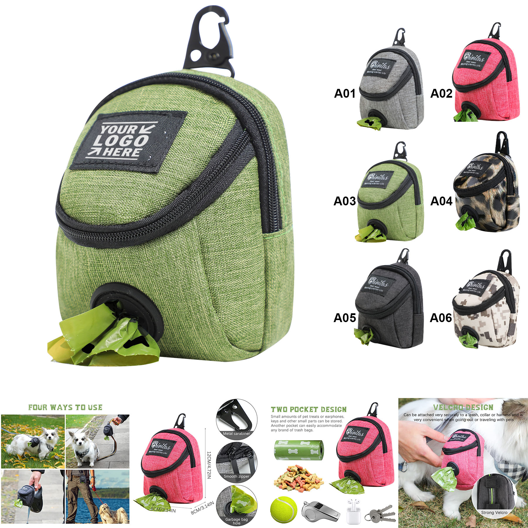 Outdoor Multifunctional Dog Snack Bag 2