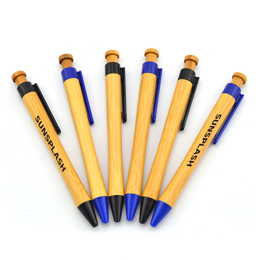 Click-action Premium Bamboo Pen 1