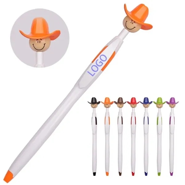 Cowboy Hat Smiley Ballpoint Pens 2