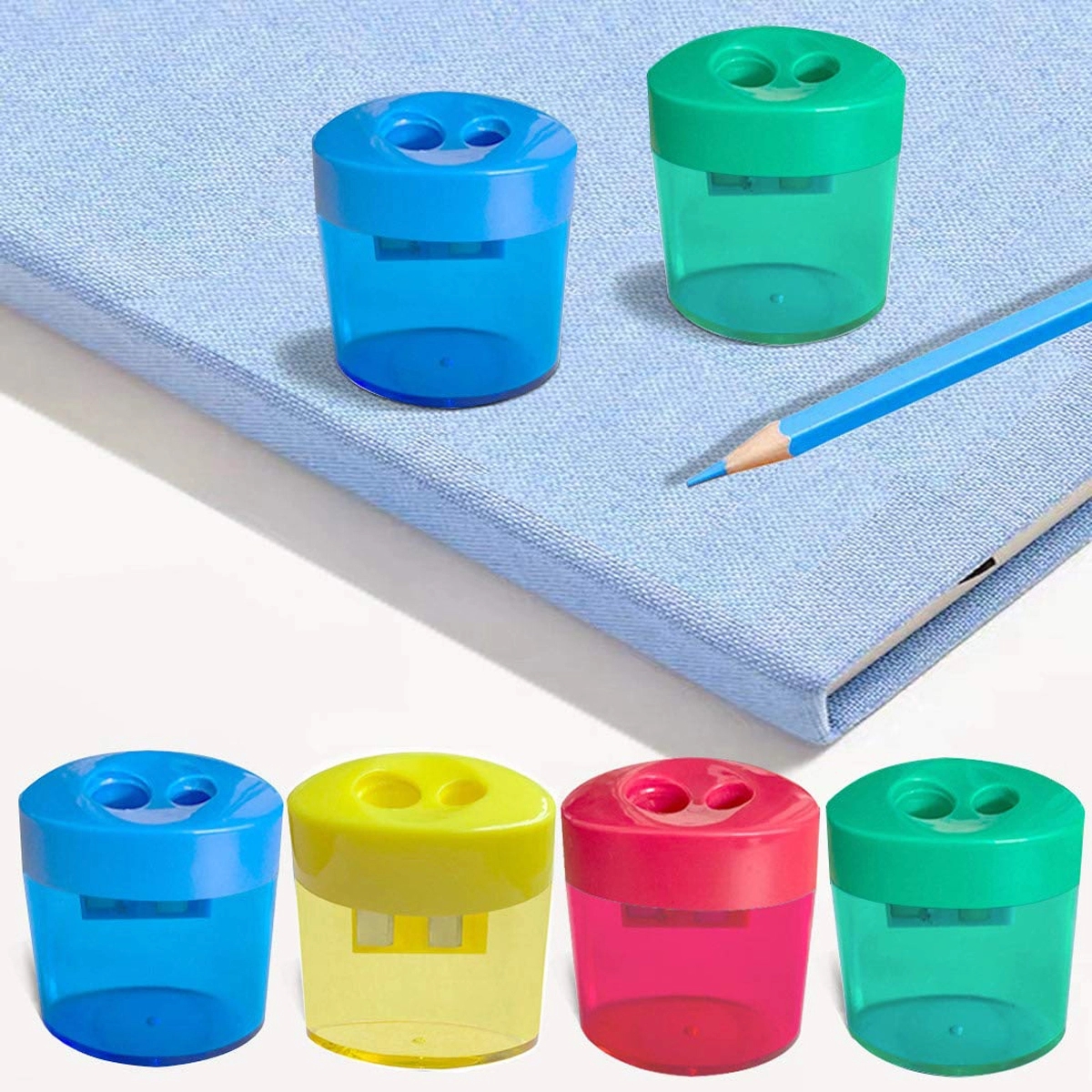 2 Holes Hand Held Pencil Sharpeners 2