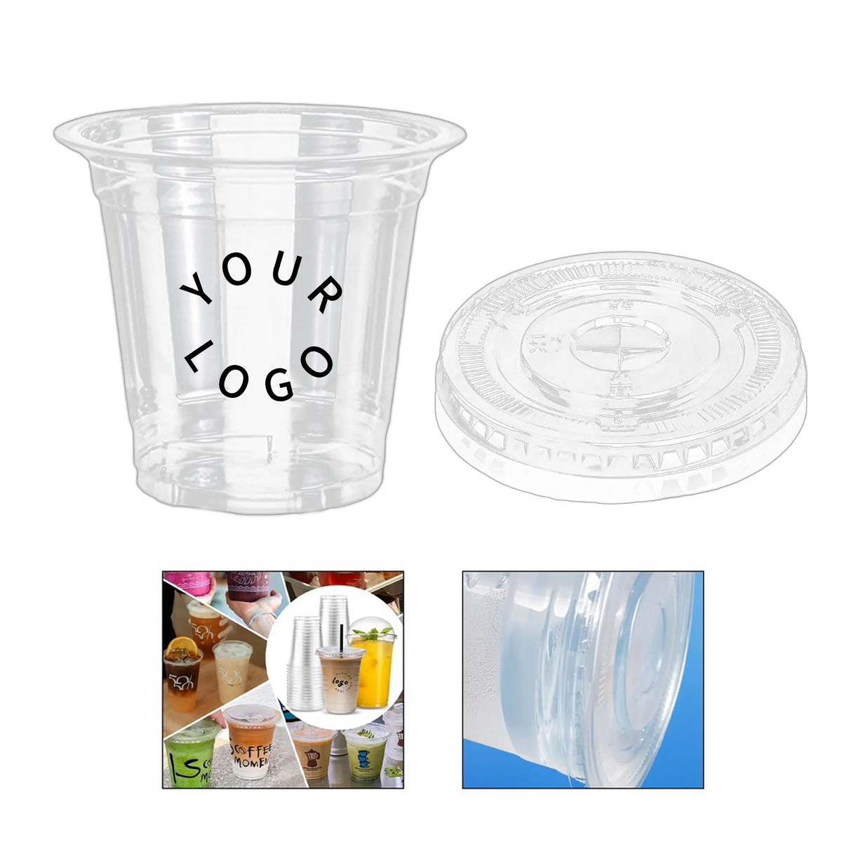 12OZ Drink Cup PET Plastic Disposable 2