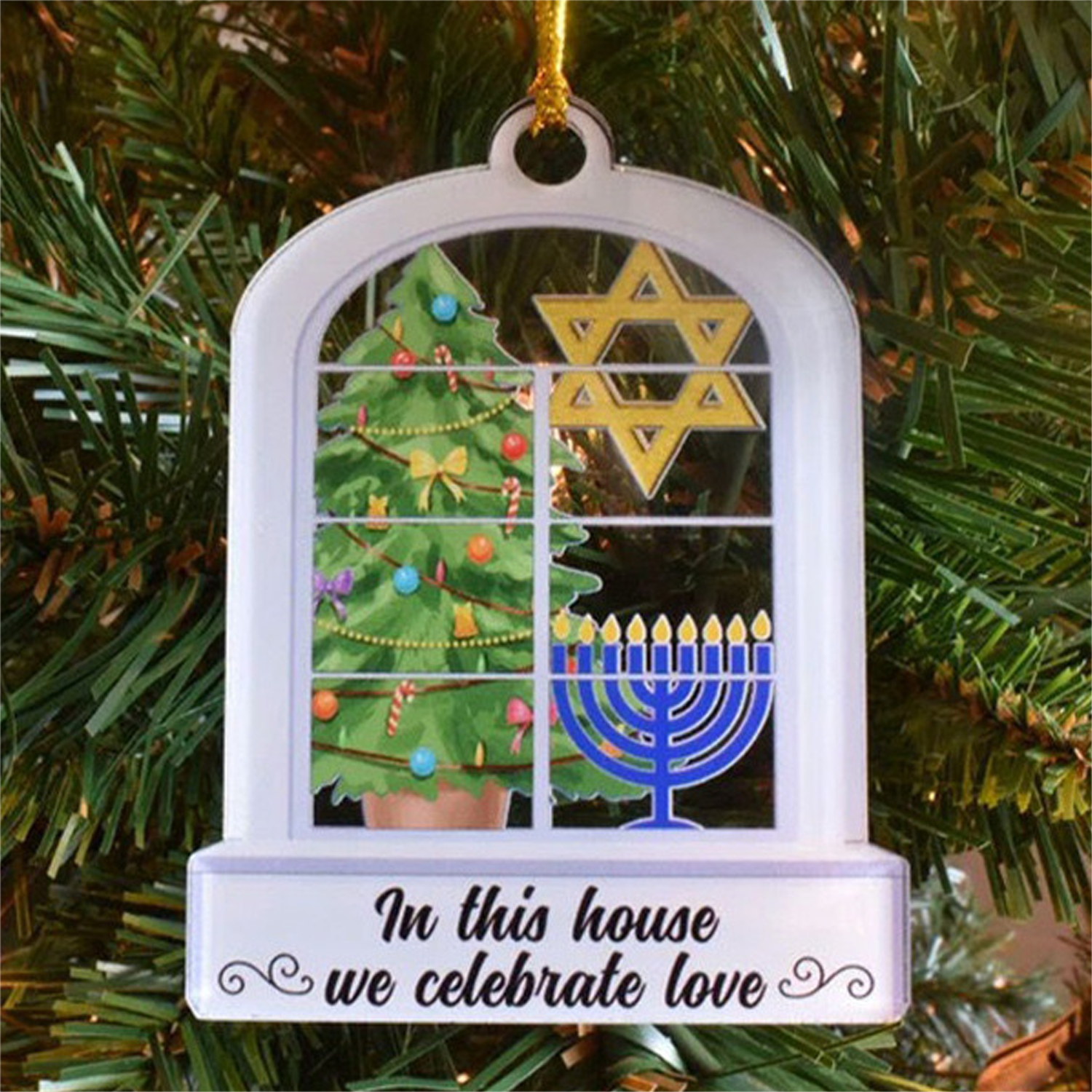 Hanukkah Acrylic Hanging Ornament 8