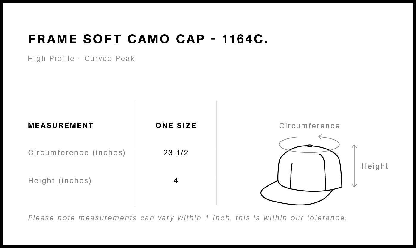 Frame Soft Camo Cap | 1164C 12