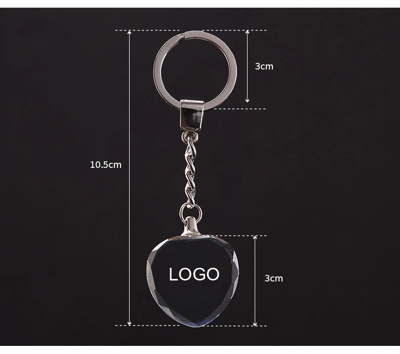 Heart Crystal Keychains 2