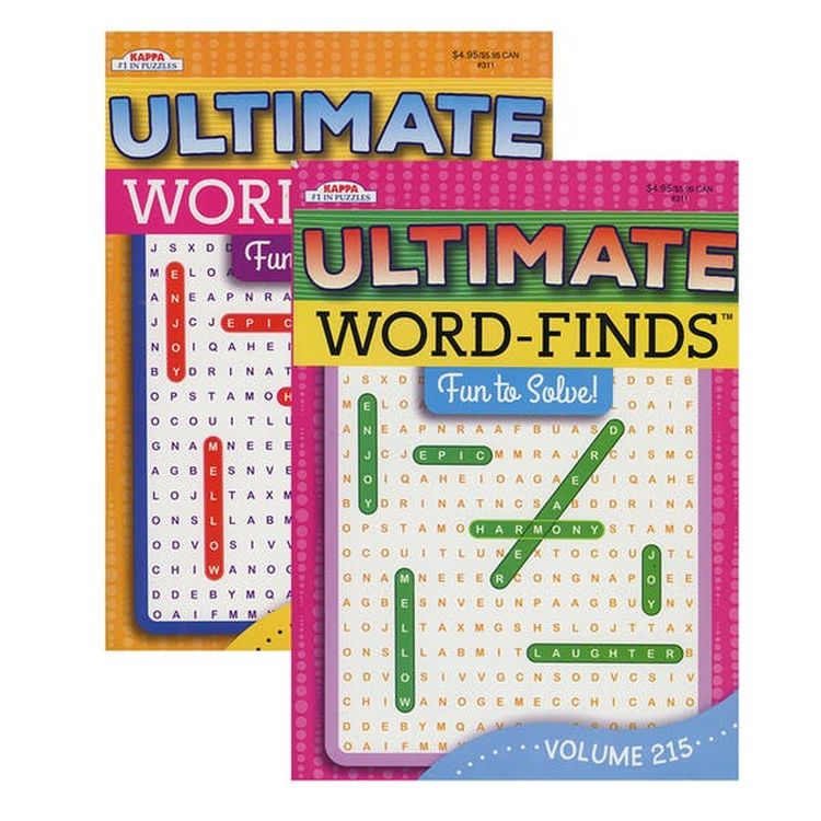 Word Finds Puzzle Books - 96 Pages Two Titles 1