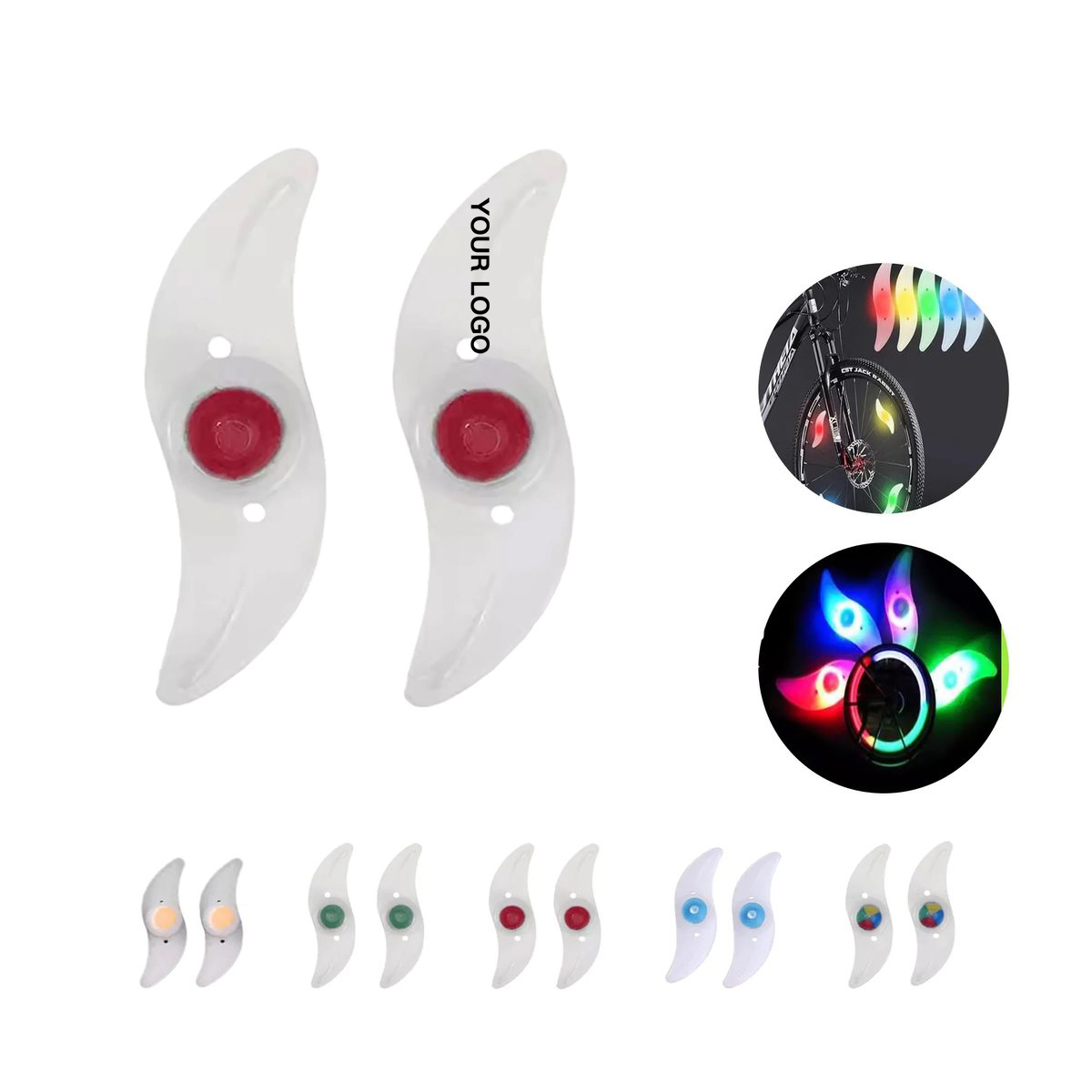 Durable Bike Wheel Lights with LED Effects 8