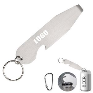 2 In 1 Stainless Steel Bottle And Can Opener With Carabiner 8