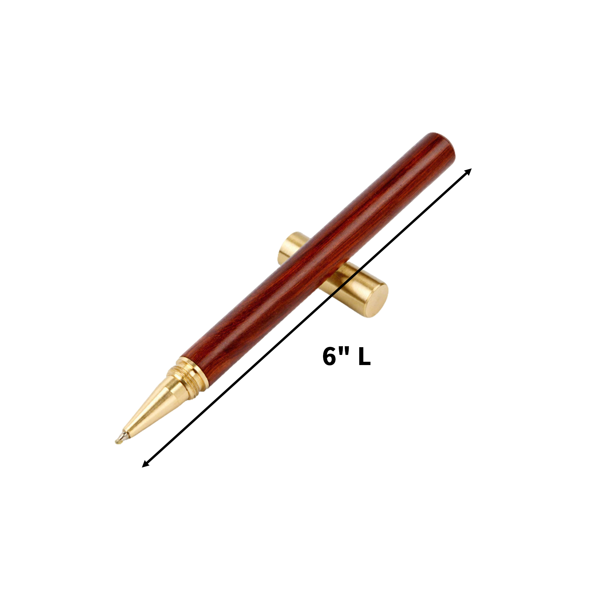 Solid Wood Signature Pen Smooth Writing Barrel 6" Length 3