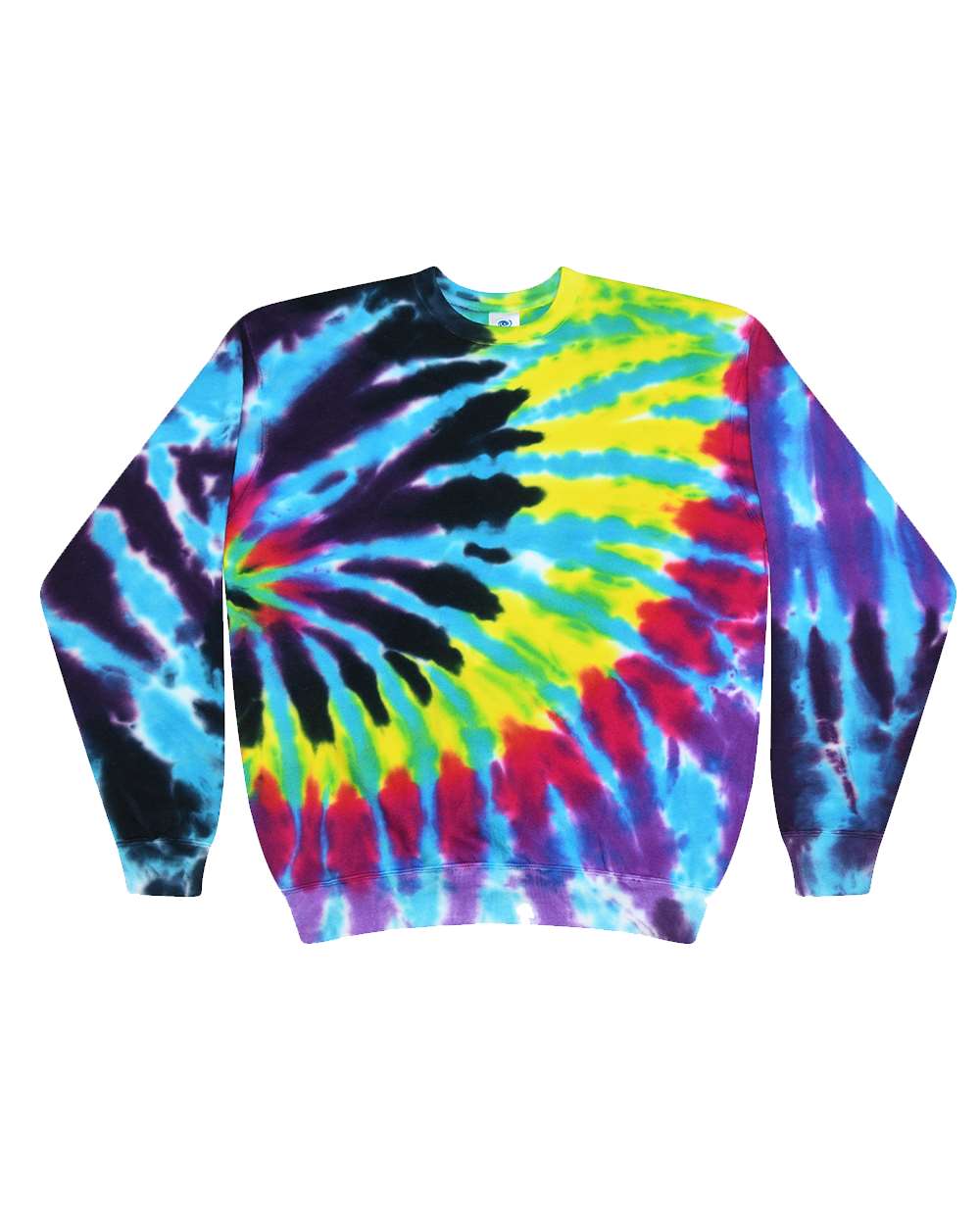 Unisex Tie-Dyed Fleece Crewneck Sweatshirt - 8100 8
