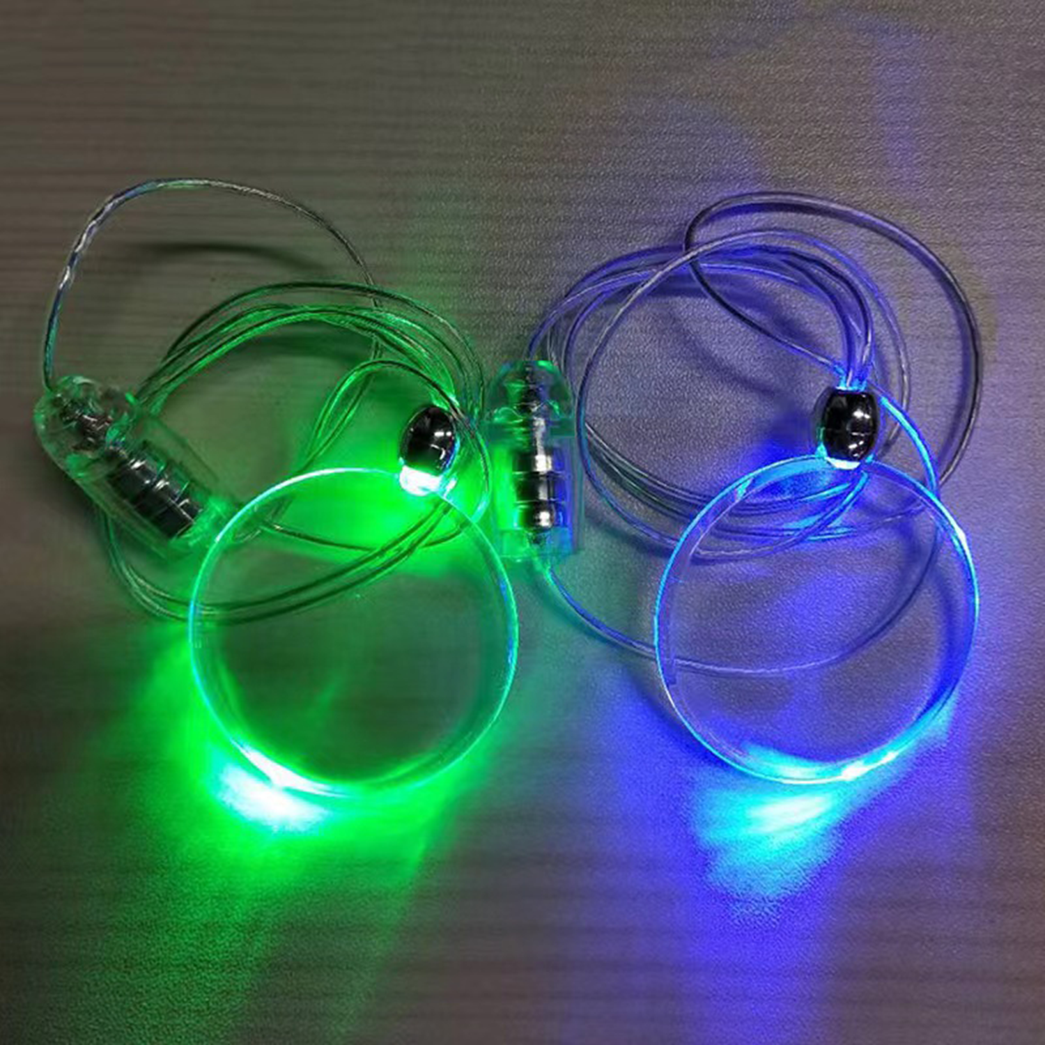 Party Toy Jewelry LED Purple Medallion Necklace 6