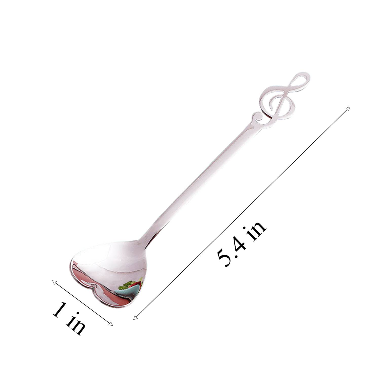 Music Note Heart Shaped Spoon 9
