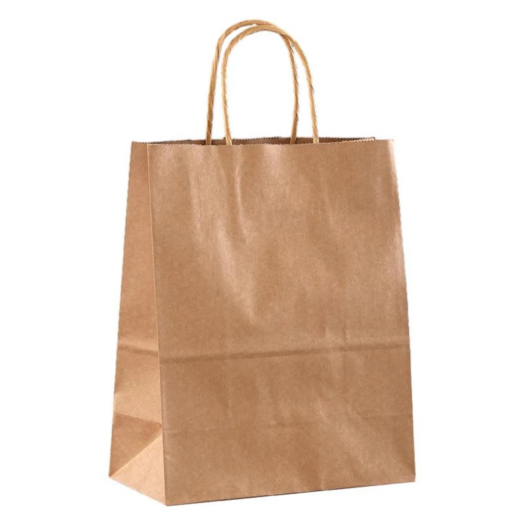 Kraft Paper Shopper Tote Bag MOQ 100PCS 8