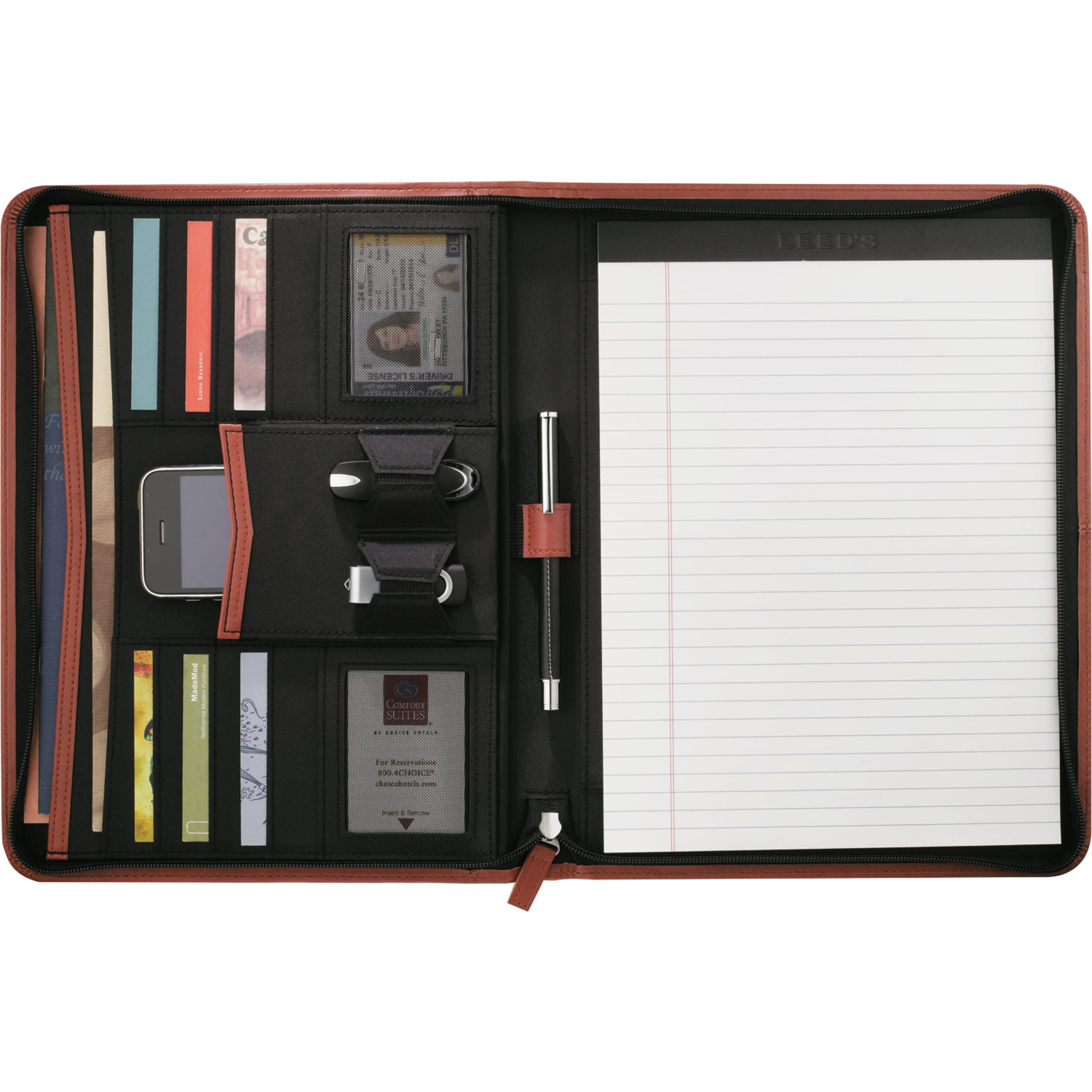 Zippered UltraHyde Padfolio FSC Mix Paper
