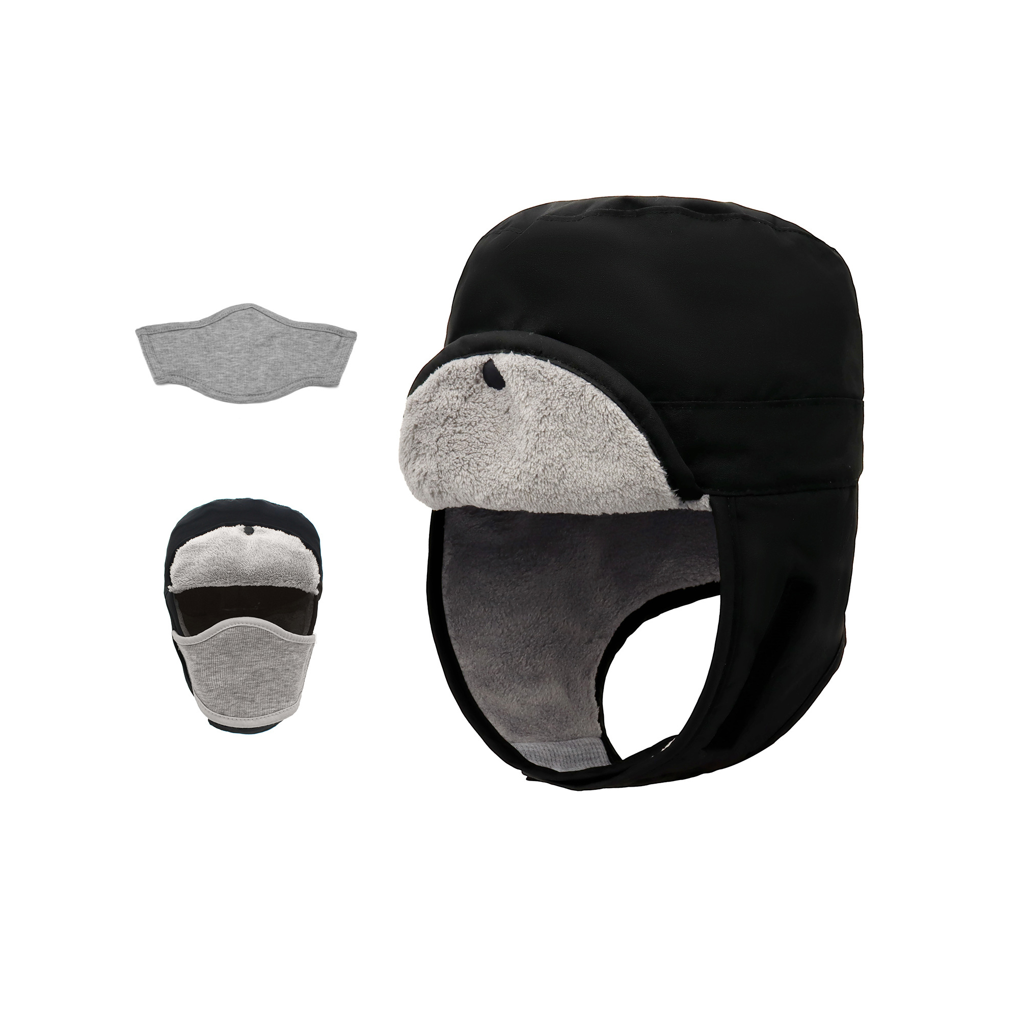 Waterproof Trapper Cap With Detachable Face Cover 12