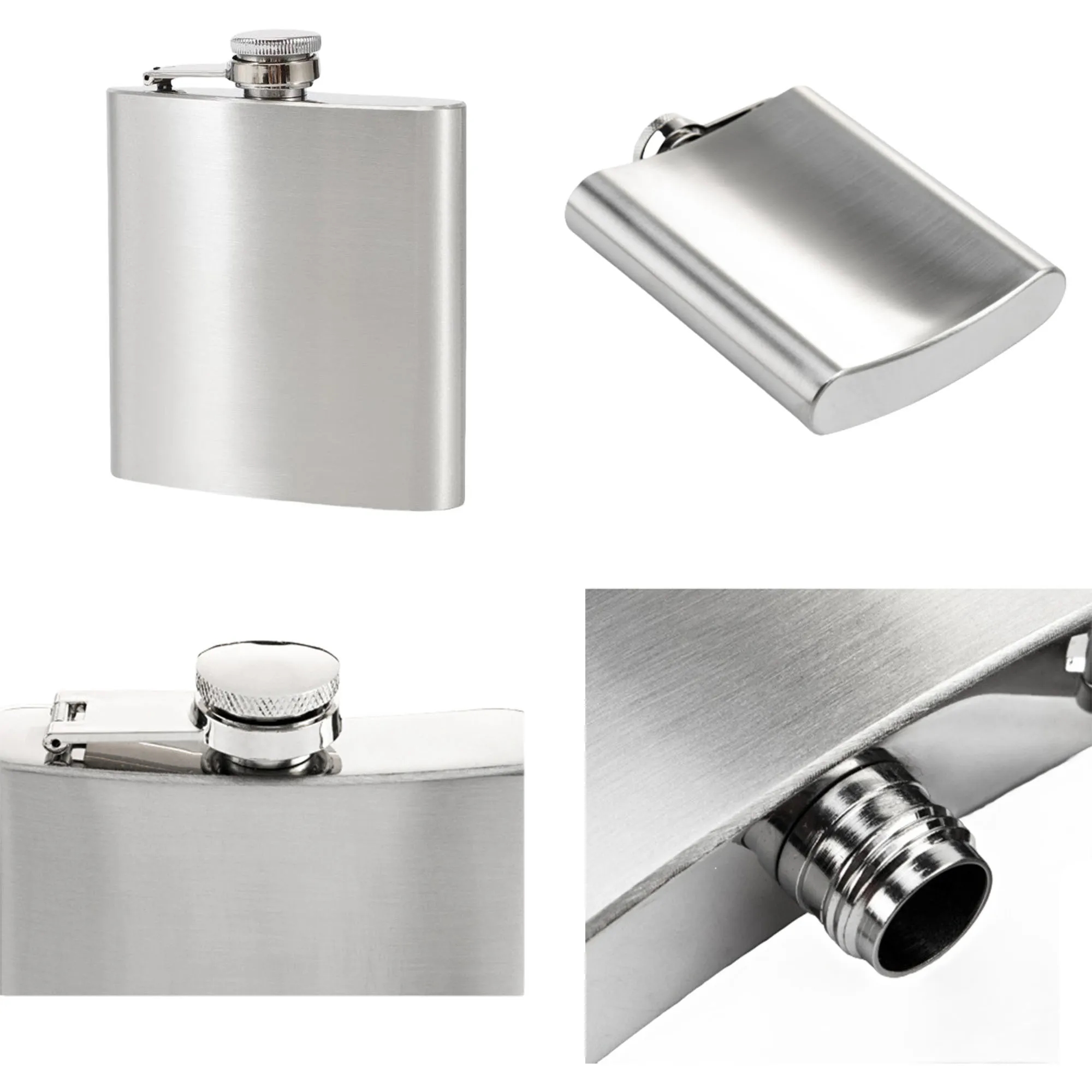 6oz Stainless Steel Flask, custom water bottle with logo imprint 10