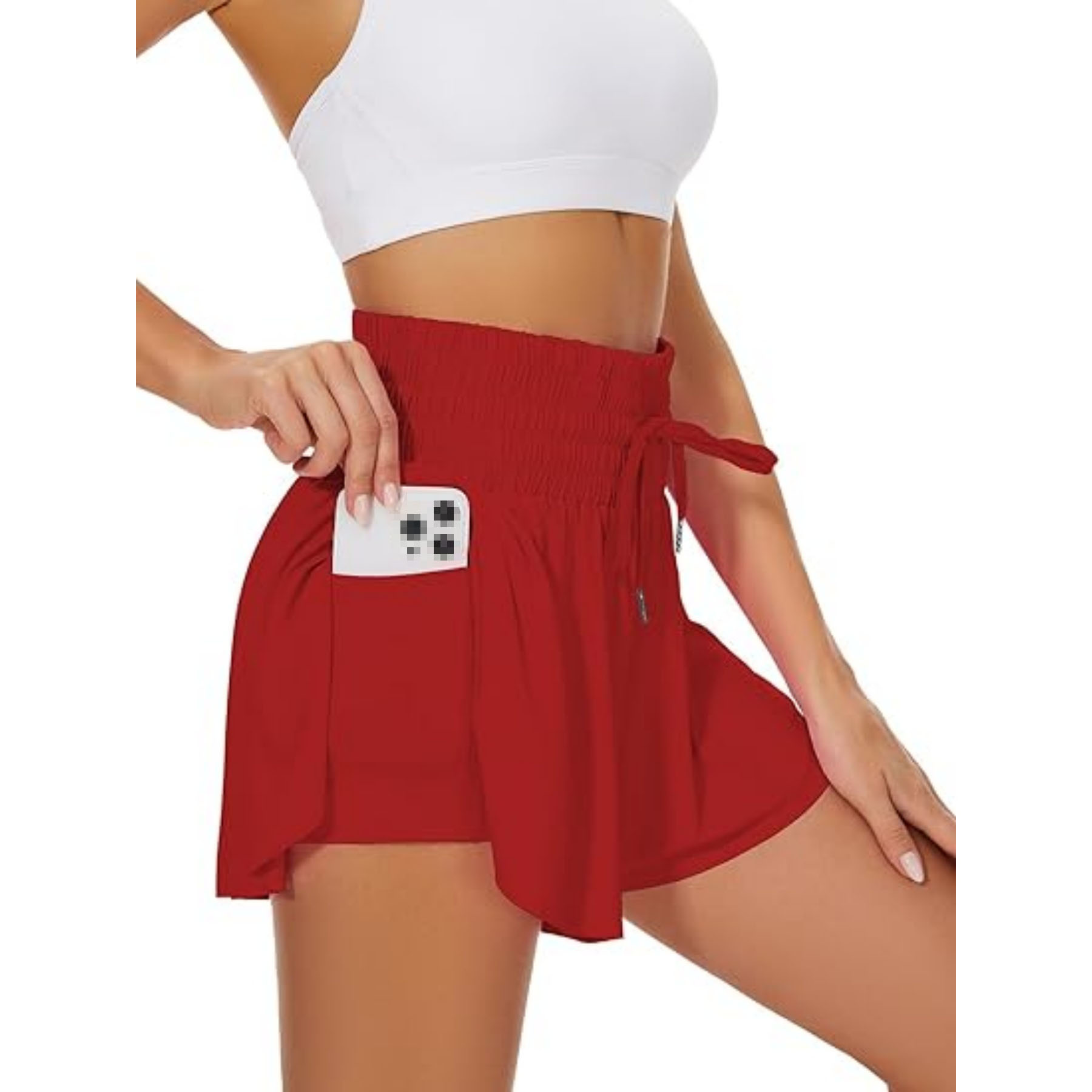 Woman High Waist Athletic Shorts 8