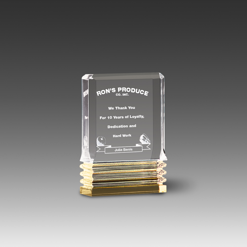Diamond Carved Award (3"x4"x1") 2