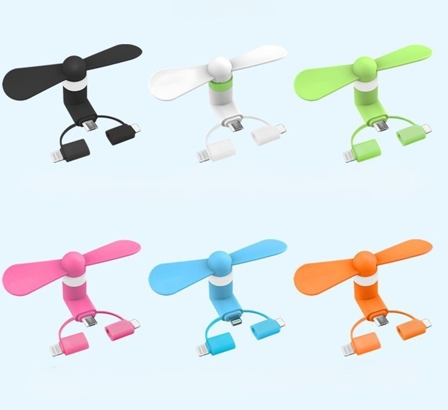 3 in 1 Mini Phone Fans 2