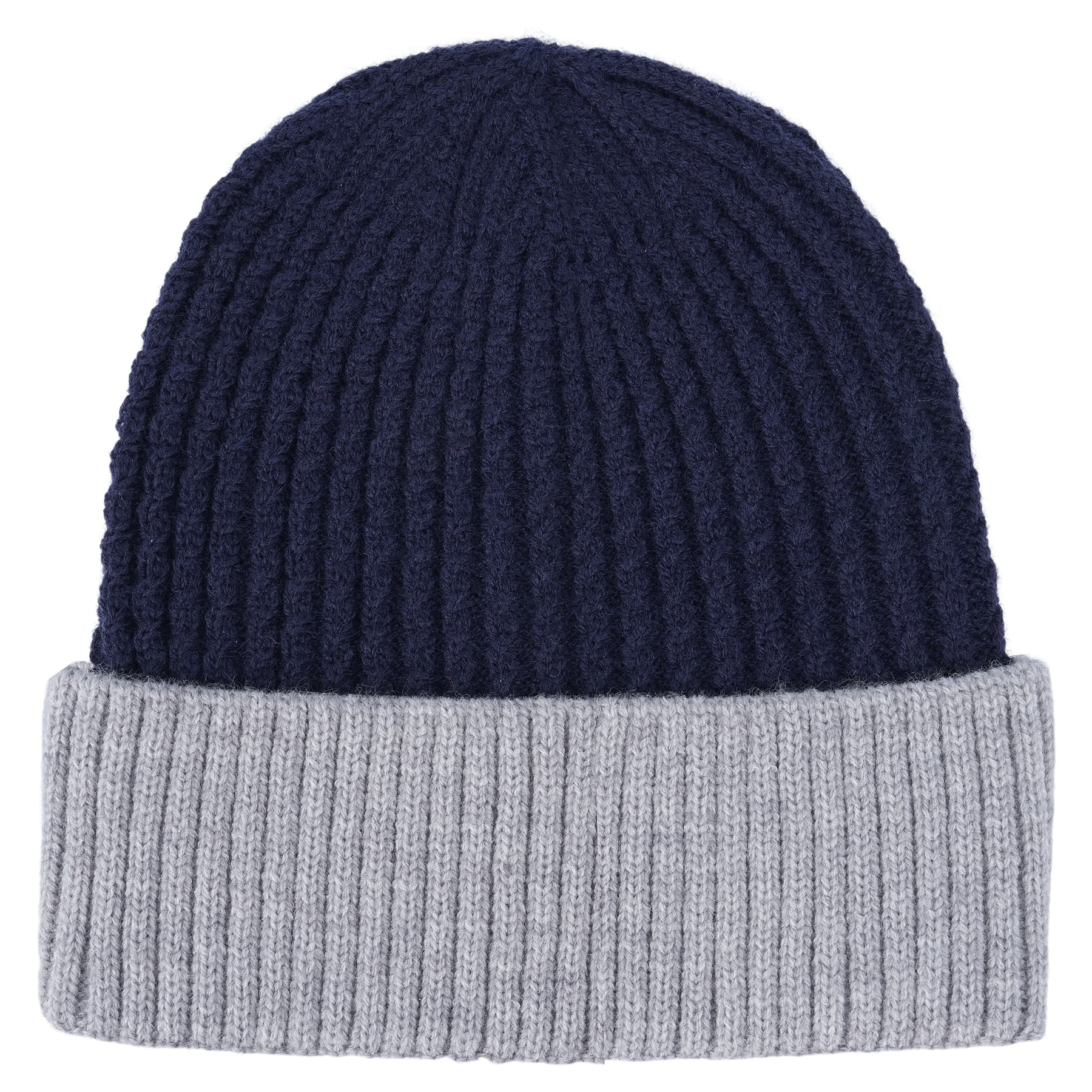 Unisex Two-Tone Cuffed Knit Beanie With Custom Logo 13
