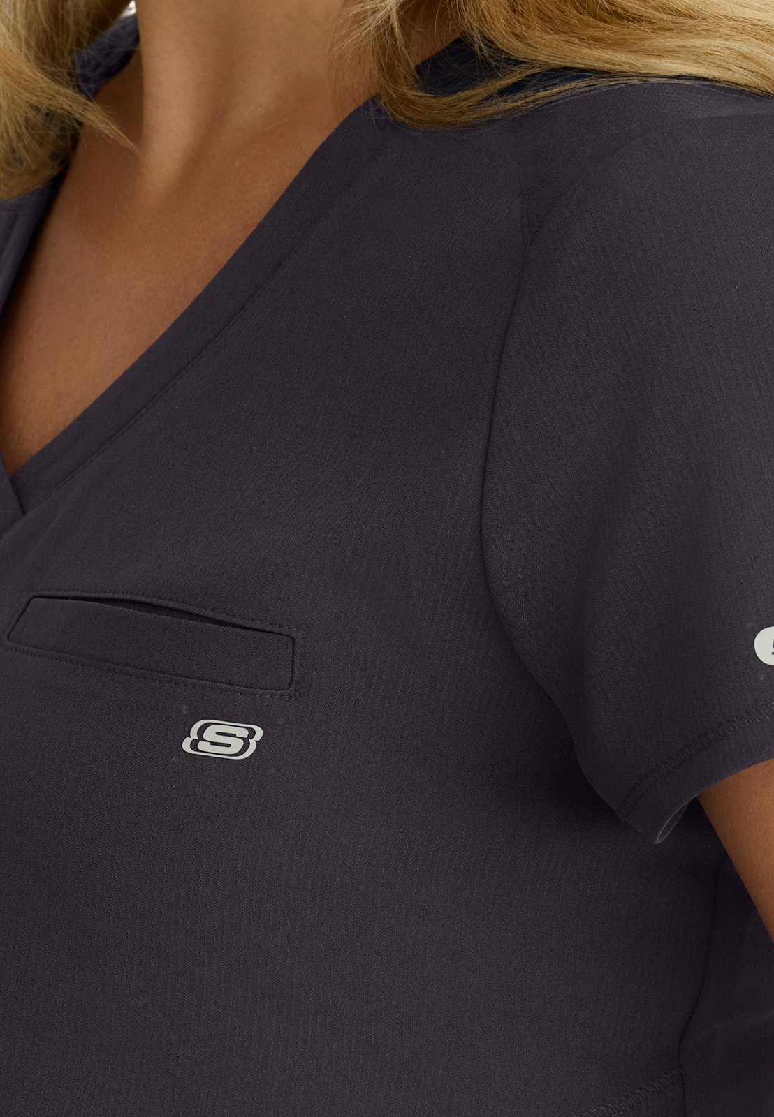 Skechers - Women's One-Pocket Banded V-Neck Bloom Maternity Scrub Top 4
