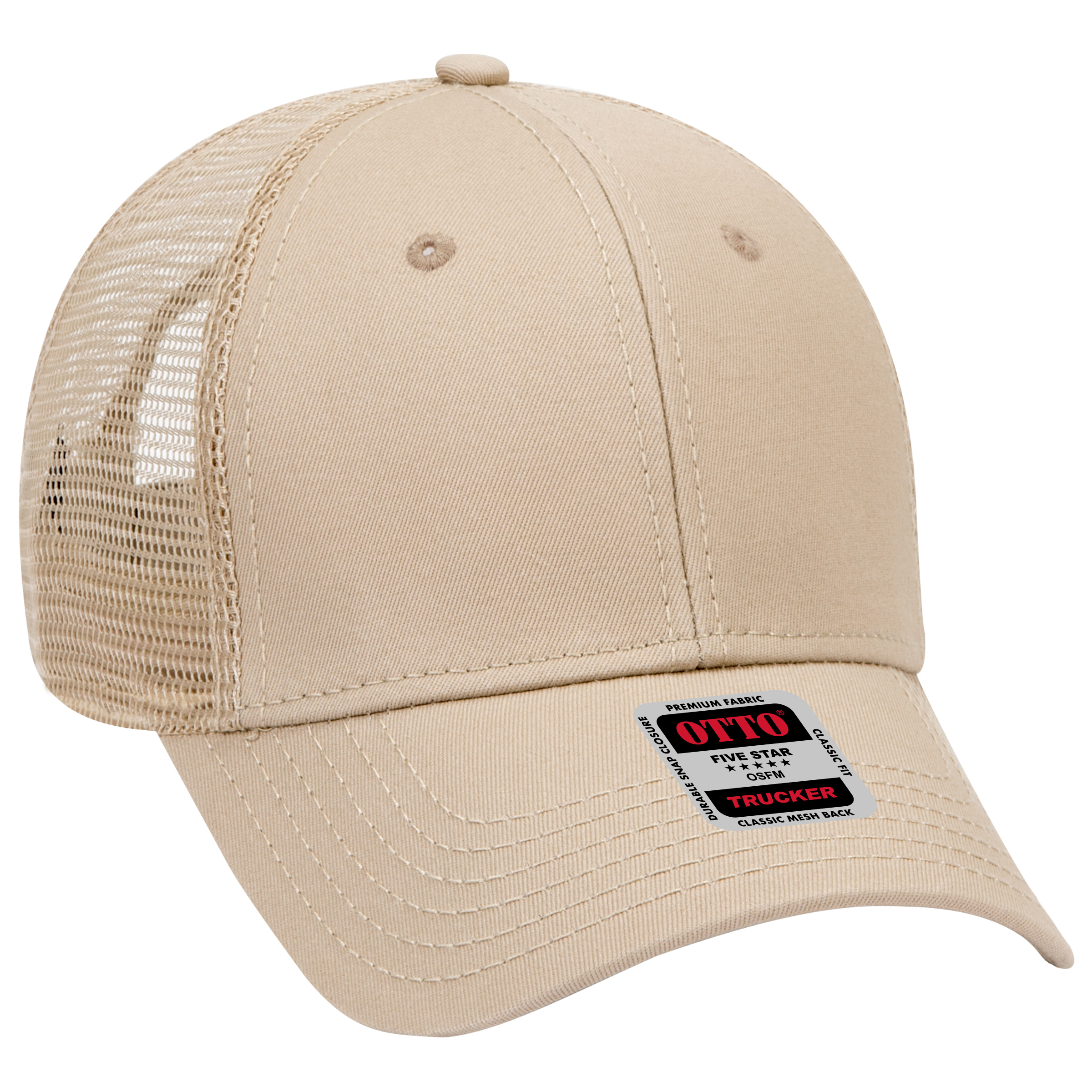 OTTO CAP® 6 Panel Low Profile Mesh Back Trucker Hat 11