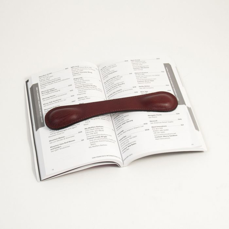 Leather Bookmarker Weight