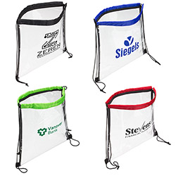Clear Vinyl Bag with Drawstring 9