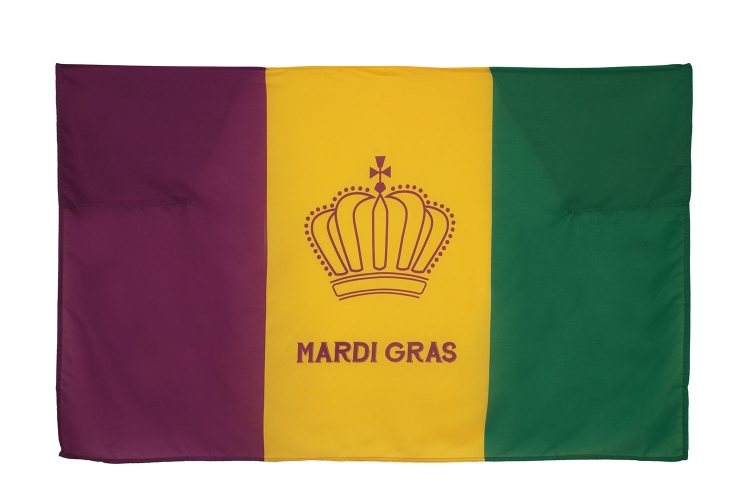 Mardi Gras Body Flag 3