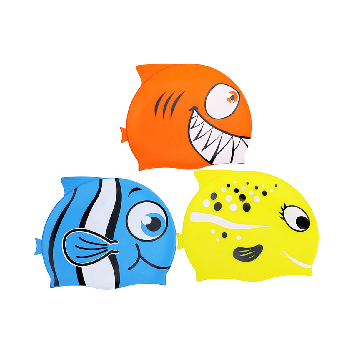 Kids Cartoon Fish Swim Caps 2