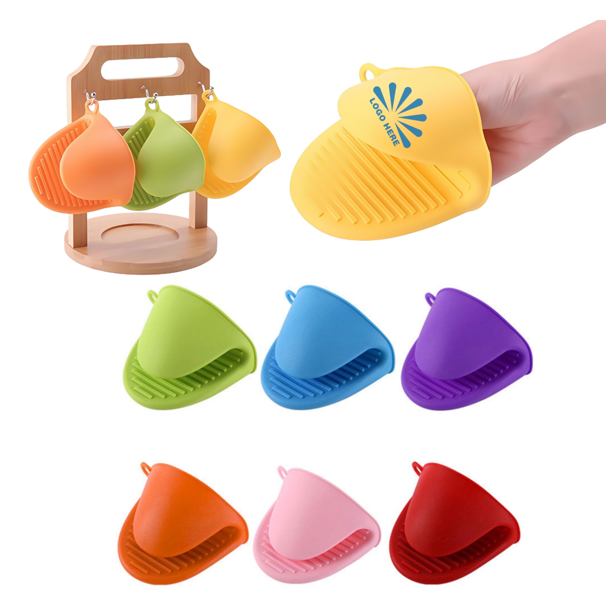 Silicone Heat Resistant Cooking Pinch Mitts 1